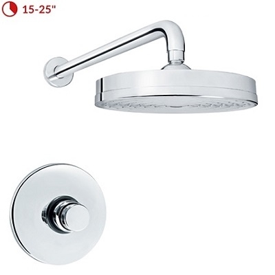 POTISNI PODŽBUKNI VENTIL DELUX II tuš ruža d.200mm 15-25"